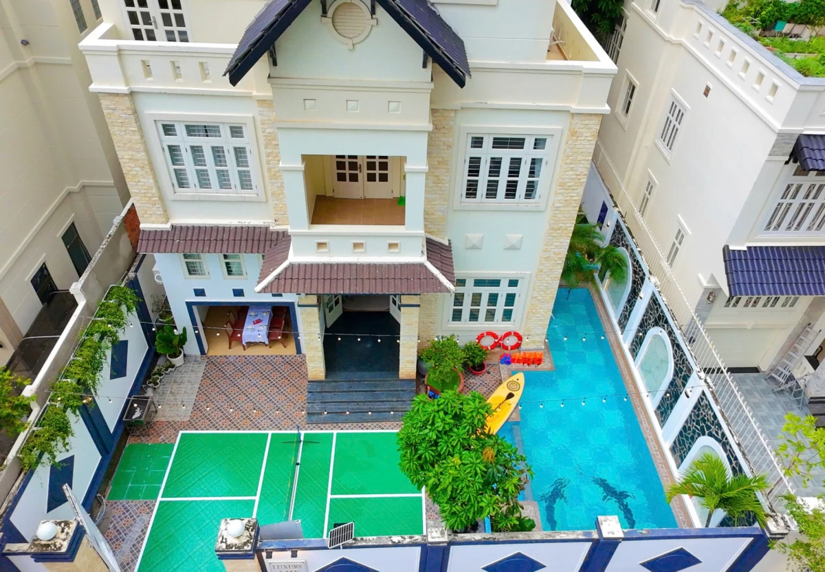 Villa Vũng Tàu 08 Nguyền Tuân có sân Pickleball cách biển chỉ 300m - VT8NT