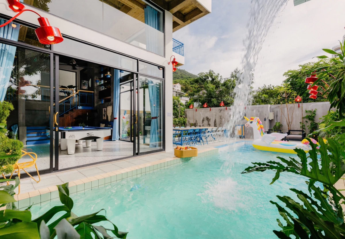 Villa view biển Vũng Tàu có hồ bơi, bida, karaoke và sân nướng BBQ ngoài trời – VT96-5TP