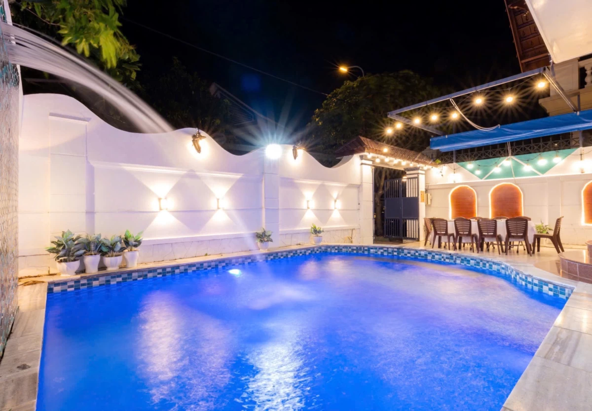 Villa hồ bơi cách bãi sau Vũng Tàu 300m có bàn bida, karaoke và sân nướng BBQ – VT28TNV