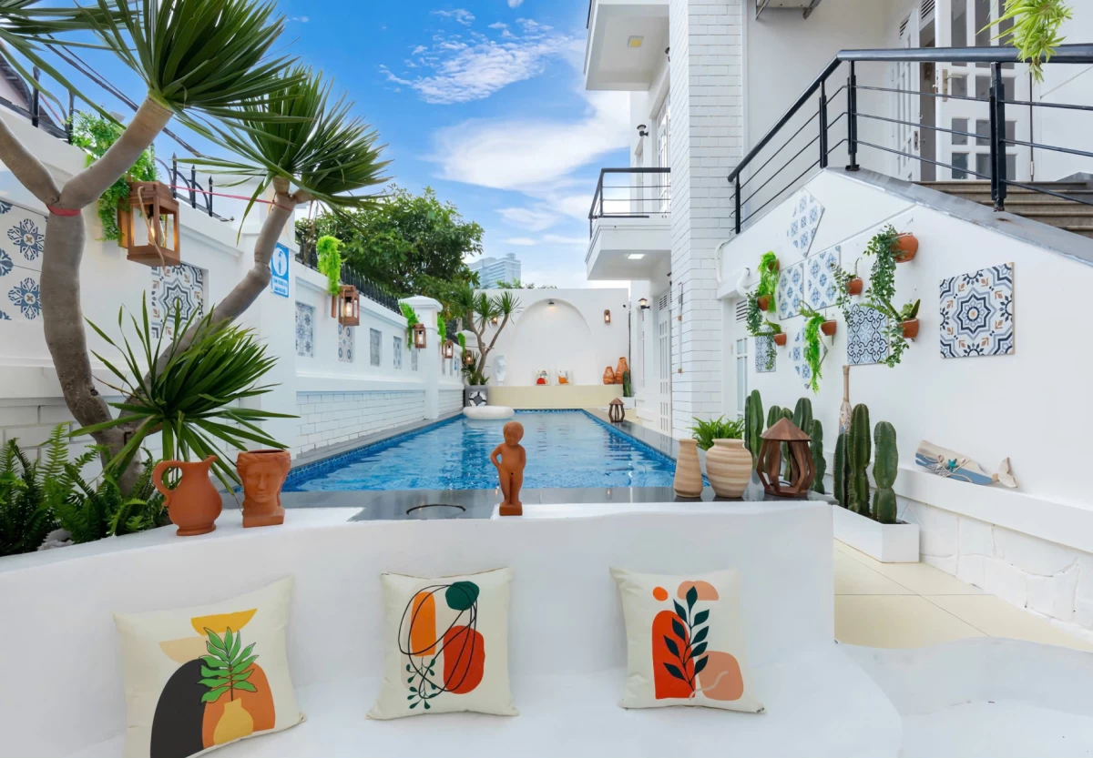 Villa A12 Hoàng Lê Kha - Villa phong cách Địa Trung Hải