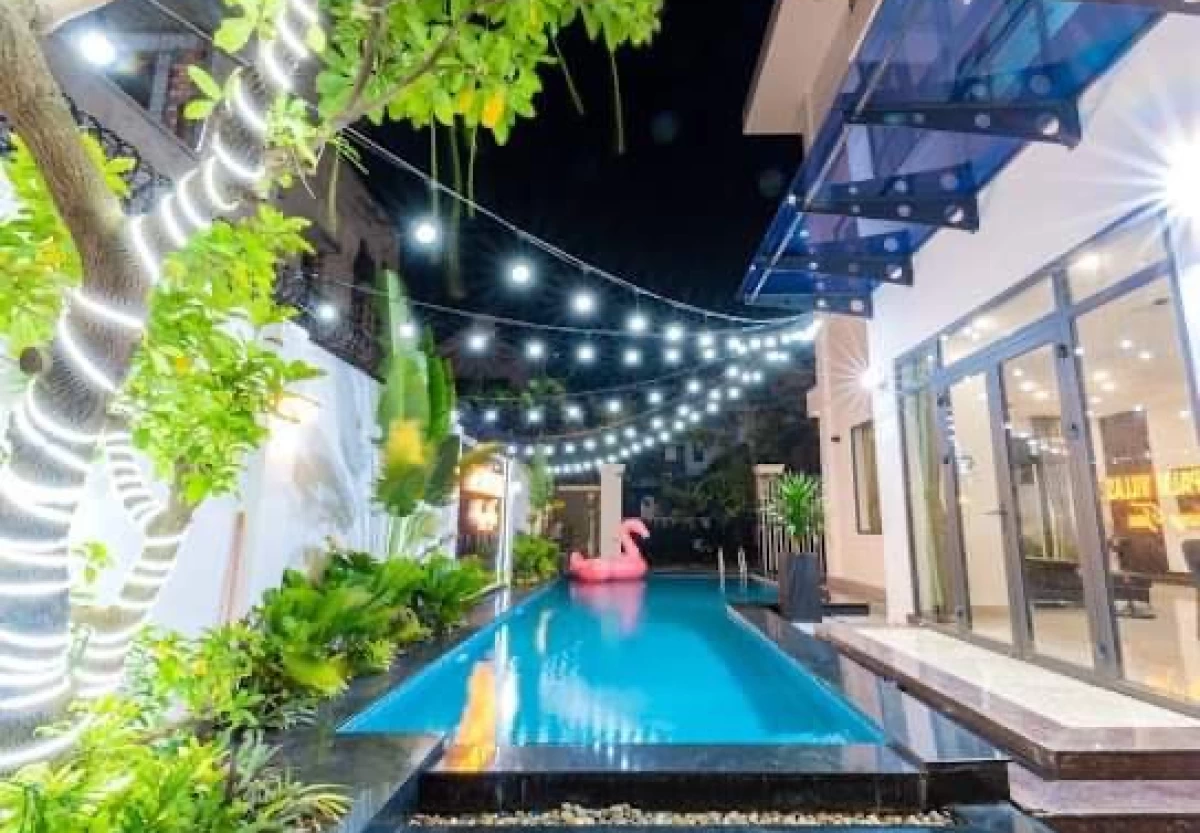 Villa Vũng Tàu khu Long Cung cách biển 300m gồm 14 phòng ngủ có hồ bơi, bàn bida, karaoke và sân nướng BBQ – VT34