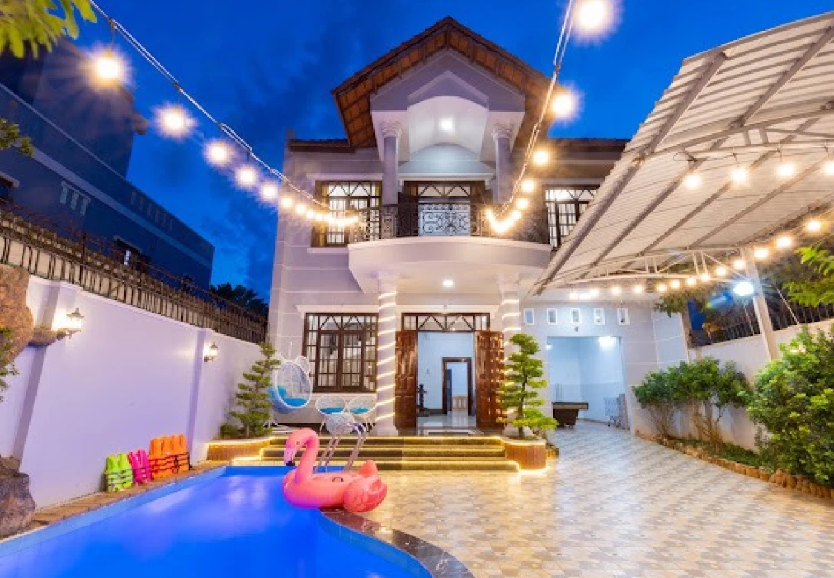Villa hồ bơi bãi sau Vũng Tàu có bàn bida, karaoke và sân nướng BBQ ngoài trời – VT10-11BLLQ