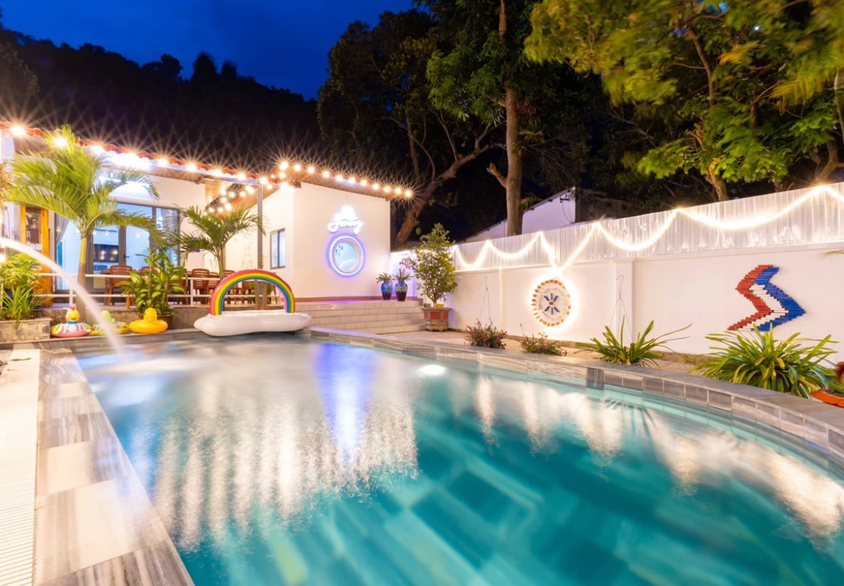 Villa hồ bơi Vũng Tàu có karaoke, bàn bida và sân nướng BBQ ngoài trời – VT76PCT