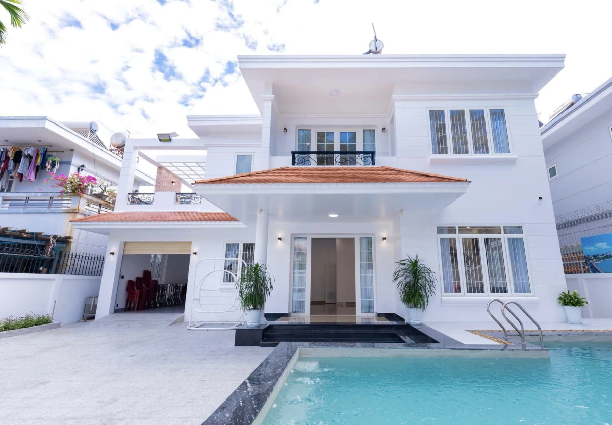 Villa hồ bơi Vũng Tàu cách bãi sau Thùy Vân 400m có sân nướng BBQ ngoài trời – VTF5HLK
