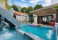 Villa hồ bơi Vũng Tàu có góc check in Đấu Trường La Mã, có phòng karaoke, bida và sân nướng BBQ ngoài trời– VT60DTBT