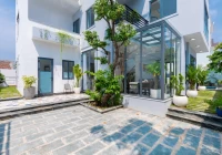 Villa Vũng Tàu khu Long Cung cách biển 300m gồm 8 phòng ngủ có hồ bơi, bàn bida,karaoke và sân nướng BBQ – VT31
