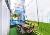 Villa hồ bơi Vũng Tàu 6 phòng ngủ có karaoke và sân nướng BBQ – VT10-2LLQ