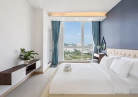 Căn hộ view biển Vũng Tàu có phòng khách và bếp rộng rãi với 3 phòng ngủ cách bãi biển chỉ 50m – VTOS18L