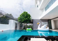Villa hồ bơi Vũng Tàu có phục vụ ăn sáng, cùng phòng karaoke và sân nướng BBQ ngoài trời – VTC2.14