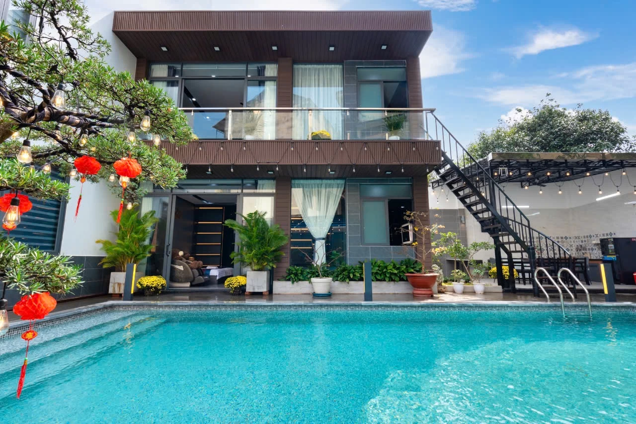 Villa mini Vũng Tàu , hồ bơi rộng phong cách hiện đại - VT279-23BG
