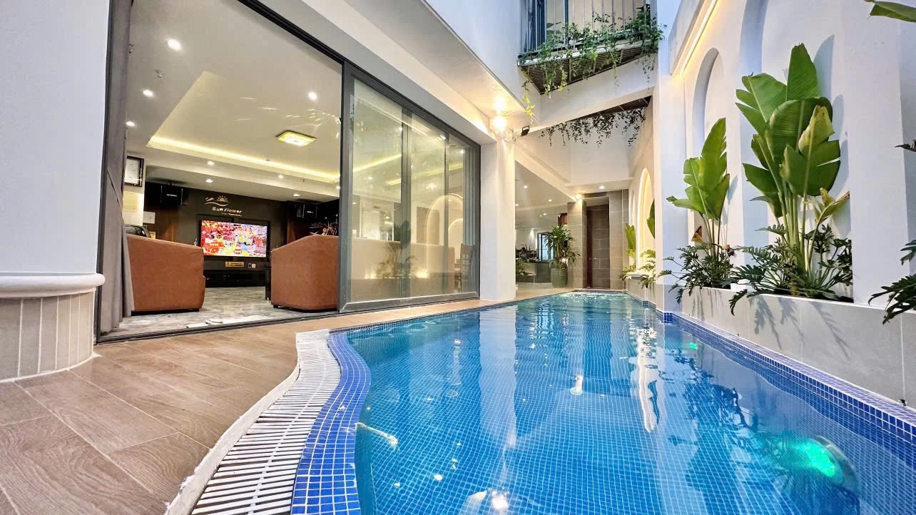 Villa hồ bơi bãi sau Vũng Tàu có karaoke, bida và sân nướng BBQ ngoài trời – VT4-4-5LLQ