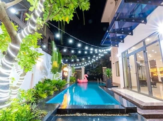 Villa Vũng Tàu khu Long Cung cách biển 300m gồm 14 phòng ngủ có hồ bơi, bàn bida, karaoke và sân nướng BBQ – VT34