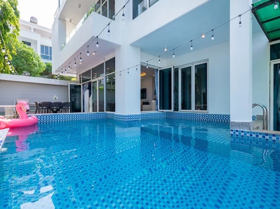 Villa view biển Vũng Tàu có hồ bơi, karaoke, bida và sân nướng BBQ – VT12-10TP